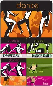 Stock Vector - Dance Card