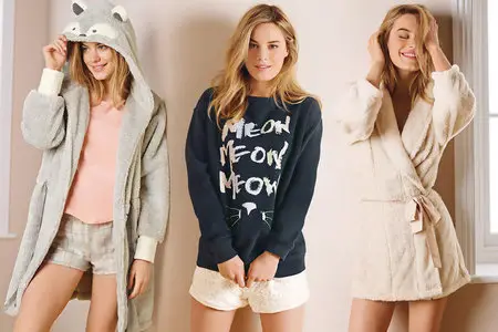 Camille Rowe - Next Sleepwear Fall 2014