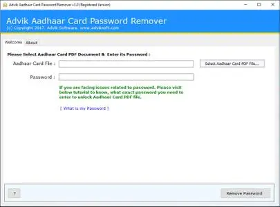 Advik Aadhaar Card Password Remover 3.0