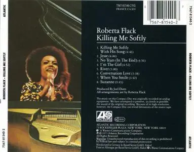 Roberta Flack - Killing Me Softly (1973) [1987, Reissue]