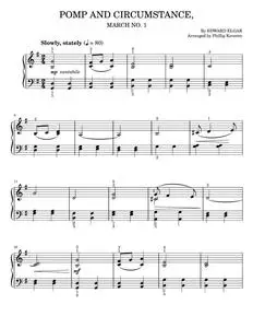 Pomp and Circumstance March No.1, Op.39 - Edward Elgar (Easy Piano)