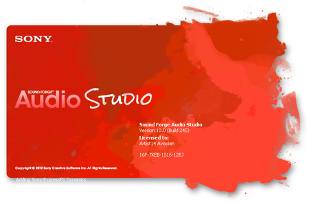 Sony Sound Forge Audio Studio v10.0.245