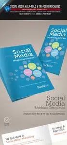 Social Media Half-fold and Tri-fold Brochures