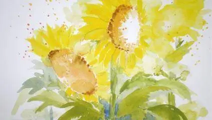 Paint these colourful, bold sunflowers with ease and drama (2016)