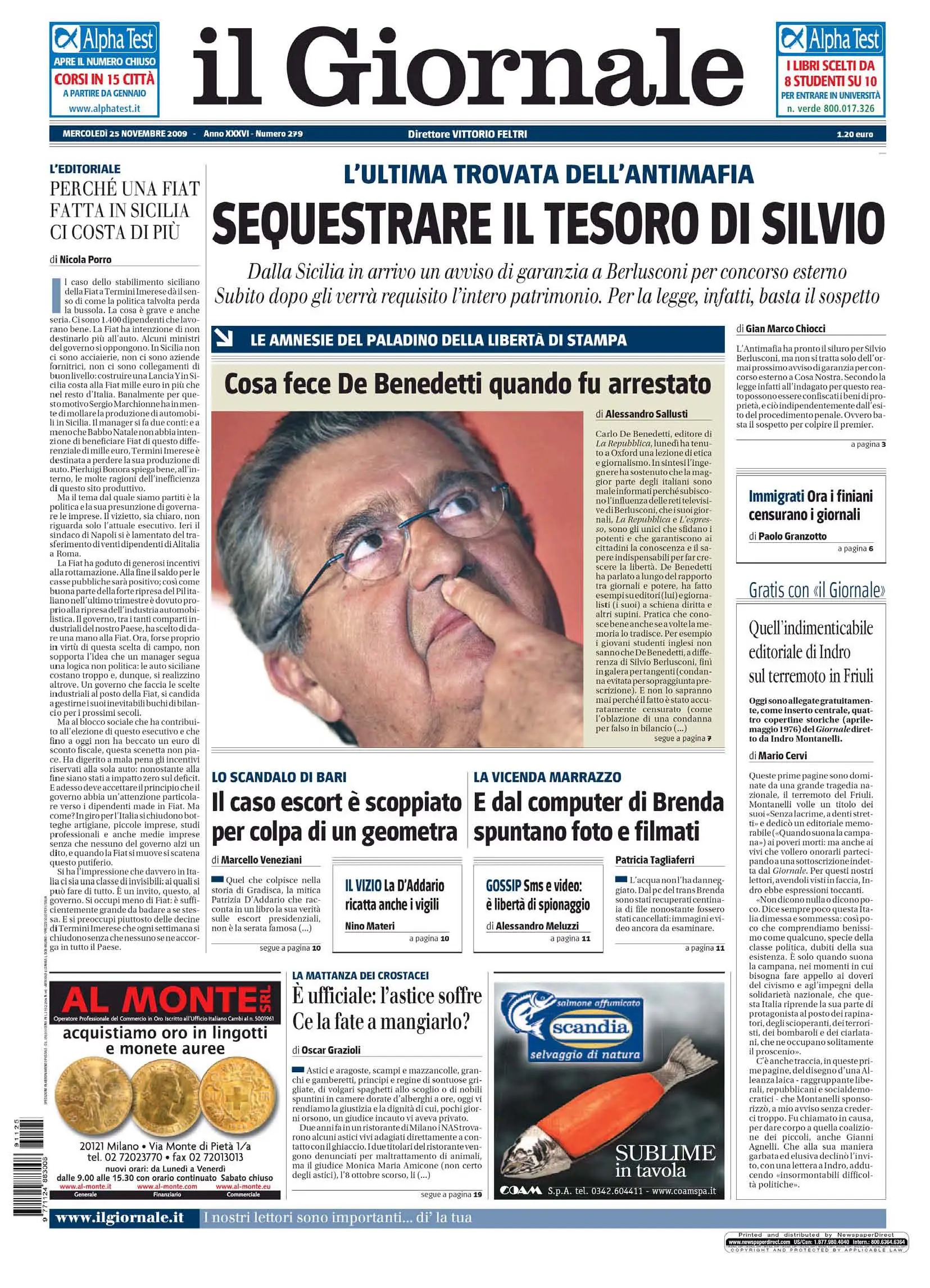 Il Giornale 25 11 2009