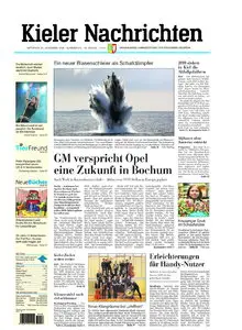 Kieler Nachrichten vom 25. November 2009