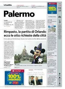 la Repubblica Palermo - 19 Aprile 2018