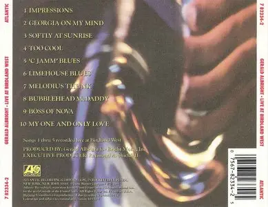 Gerald Albright - Live At Birdland West (1991) {Atlantic} **[RE-UP]**