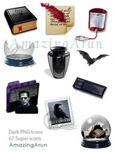 Dark PNG Icons