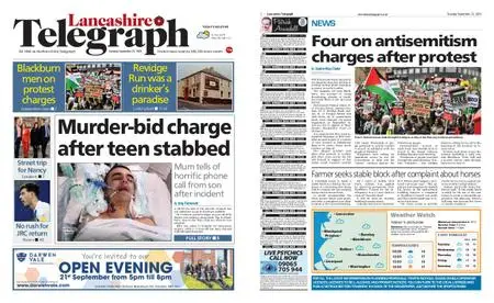 Lancashire Telegraph (Blackburn, Darwen, Hyndburn, Ribble Valley) – September 21, 2021