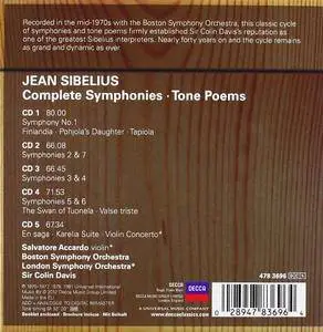 Sir Colin Davis - Sibelius The Symphonies & Tone Poems: Box Set 5CDs (2012)
