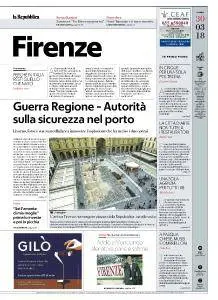 la Repubblica Firenze - 30 Marzo 2018