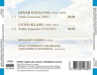 Benjamin Schmid, Oulu Symphony Orchestra, Johannes Gustavsson - Uuno Klami, Einar Englund: Violin Concertos (2016)