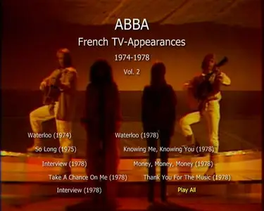 ABBA: French TV-Appearances (1975-1980) & French TV-Appearances Vol 2 (1974-1978)