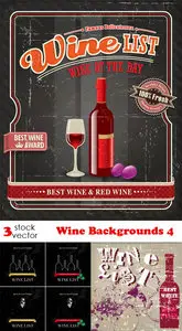 Vectors - Wine Backgrounds 4