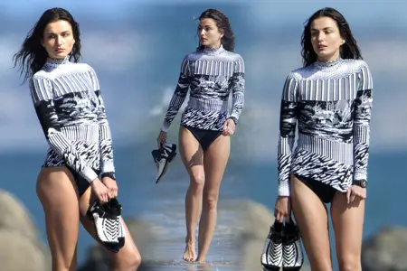 Andreea Diaconu - Photoshoot in Malibu April 2, 2014