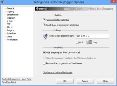 BlazingTools Perfect Keylogger 1.96