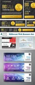 Vectors - Different Web Banners Set