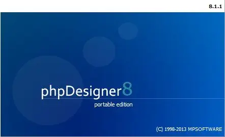 phpDesigner 8.1.1 Multilingual + Portable