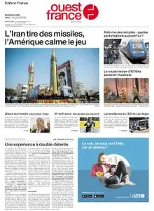 Ouest-France Édition France – 09 janvier 2020