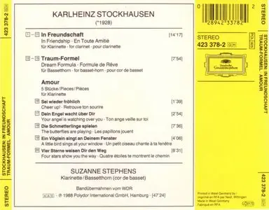 Karlheinz Stockhausen - In Freundschaft - Traum-Formel - Amour (1988)