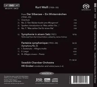 HK Gruber, Swedish Chamber Orchestra - Weill: Symphonies Nos. 1 & 2; Der Silbersee (2022)