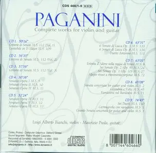 Paganini - Complete Works For Violin And Guitar: Box Set 9CDs (2004)