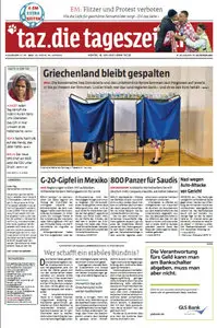 Tageszeitung TAZ vom 18 Juni 2012