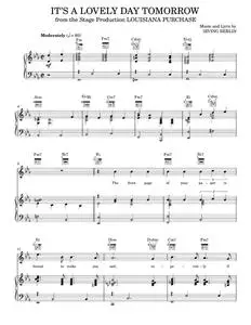 It's A Lovely Day Tomorrow - Frank Sinatra, Irving Berlin, Vera Lynn (Piano-Vocal-Guitar)
