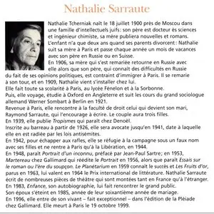 Nathalie Sarraute, "Ici"