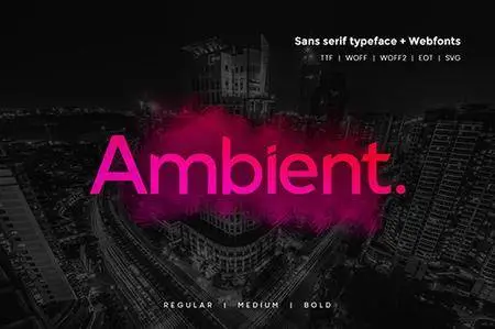 Ambient - Modern Typeface + WebFonts