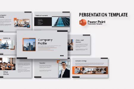 Company Profile Persentation Powerpoint Template