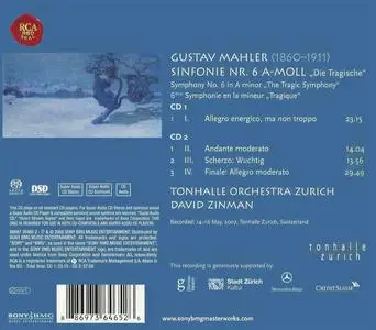 David Zinman, Tonhalle Orchestra Zürich - Gustav Mahler: Symphony No. 6 (2008)
