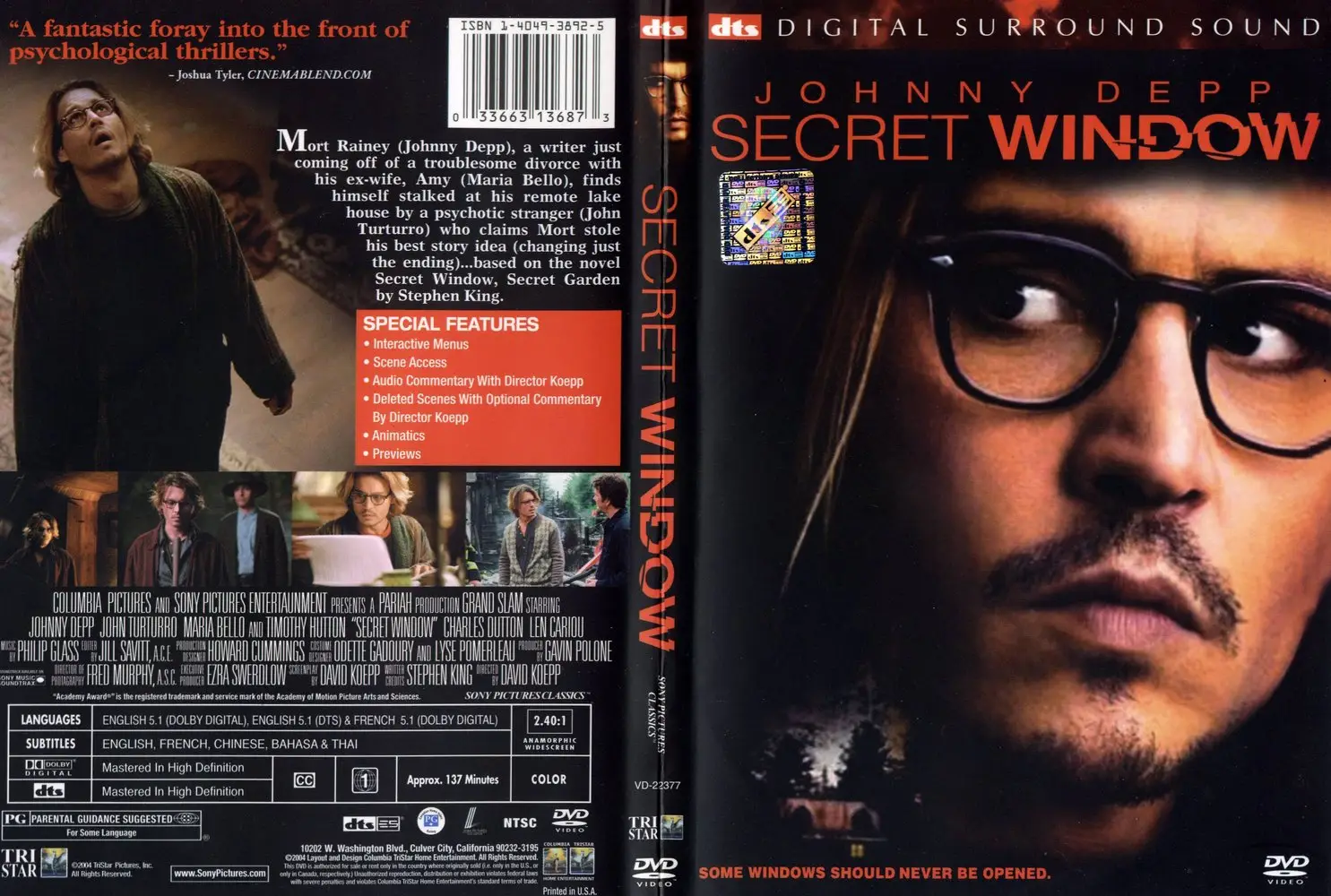 Secret Window directed by David Koepp 2004 / AvaxHome