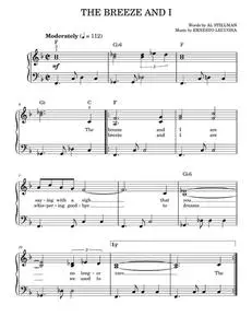 The Breeze And I - Caterina Valente (Easy Piano)