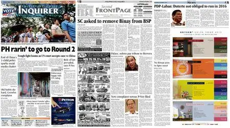 Philippine Daily Inquirer – October 31, 2015