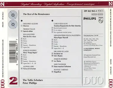 The Tallis Scholars - The Best Of The Renaissance (1999, Philips # 289 462 862-2)