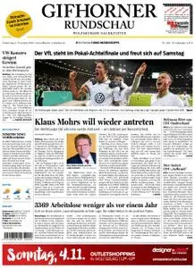 Gifhorner Rundschau - Wolfsburger Nachrichten - 01. November 2018