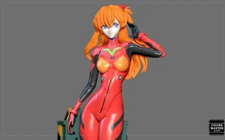 Asuka Plug Suit Evangelion Sexy Girl Statue Cute Pretty Anime Character