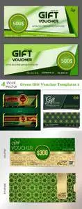 Vectors - Green Gift Voucher Templates 2