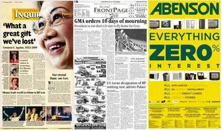Philippine Daily Inquirer – August 02, 2009