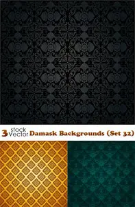 Vectors - Damask Backgrounds (Set 32)