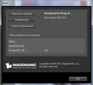 Imagenomic Noiseware 5.0 build 5007-01