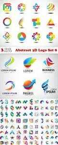 Vectors - Abstract 3D Logo Set 8