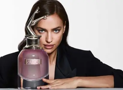 Irina Shayk in Jean Paul Gaultier Scandal a Paris fragrance campaign