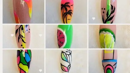 Summer Vibes Nail Art: Bright, Bold & Beachy Designs
