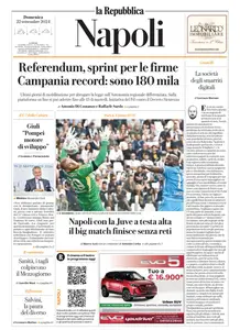 la Repubblica Napoli - 22 Settembre 2024