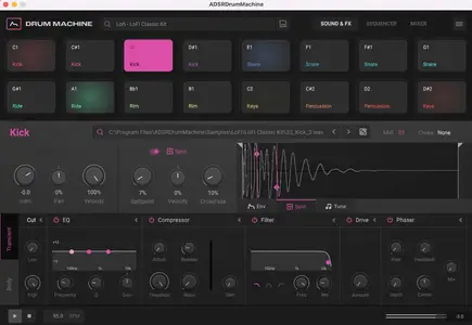 ADSR Sounds ADSRDrumMachine v1.4.0 (Win/macOS)