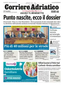 Corriere Adriatico Ascoli - 18 Gennaio 2025