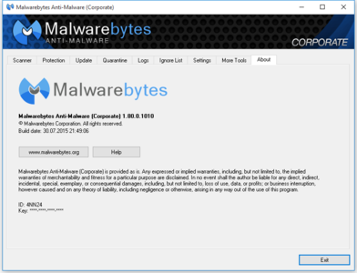 Malwarebytes Anti-Malware Corporate 1.80.0.1010 Multilingual